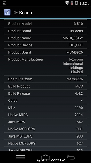 樂享4G！5吋平價LTE智慧手機 InFocus M510