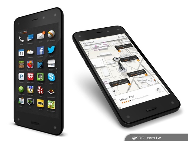 亞馬遜手機Fire Phone發表 以6組相機呈現3D介面