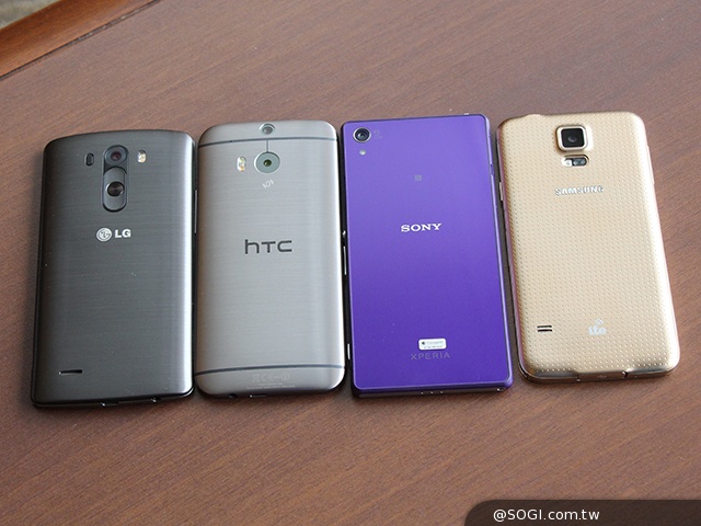 旗艦規格比一比！G3、M8、Z2、S5外型速覽