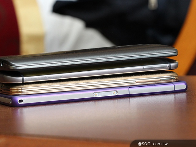 旗艦規格比一比！G3、M8、Z2、S5外型速覽