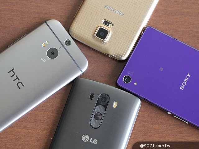 旗艦規格比一比！G3、M8、Z2、S5外型速覽