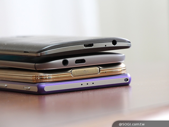 旗艦規格比一比！G3、M8、Z2、S5外型速覽