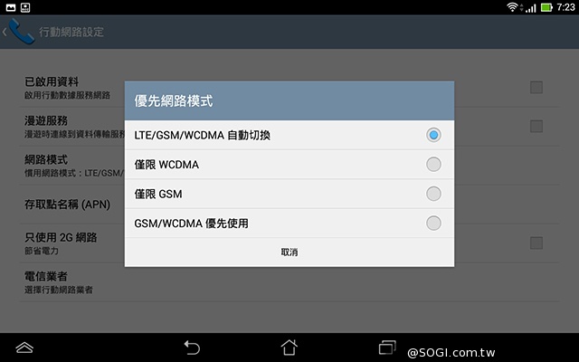 手機平板4G飆網 ASUS Fonepad 7 LTE ME372CL