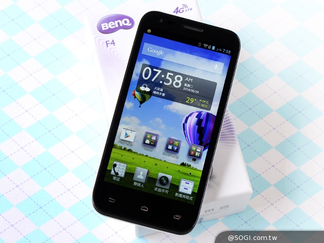 4G網路隨身帶 BenQ F4平價中階智慧機