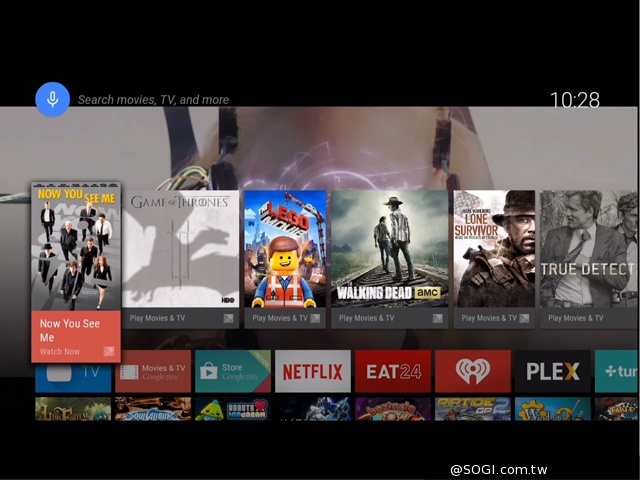 谷歌推出Android TV 看影片、玩遊戲一機搞定