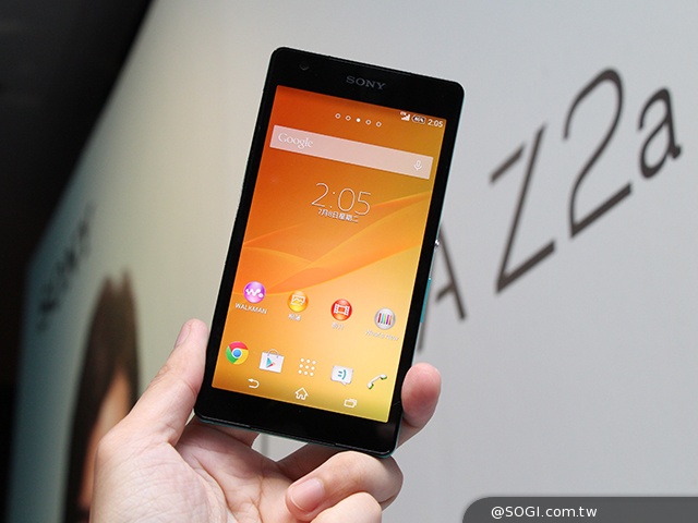 索尼首款台灣4G全頻機Xperia Z2a 單機18900元 7/9開賣