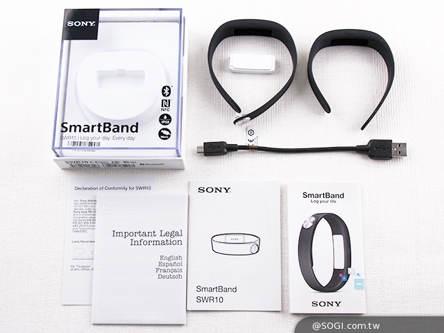 索尼智慧手環SmartBand SWR10 生活記錄好幫手 索尼智慧手環SmartBand SWR10 生活記錄好幫手