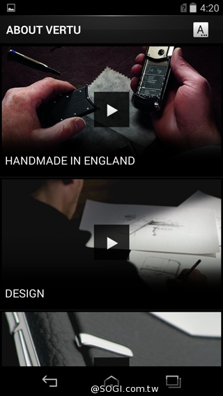 威圖最強奢華智慧機 Vertu Signature Touch動手玩