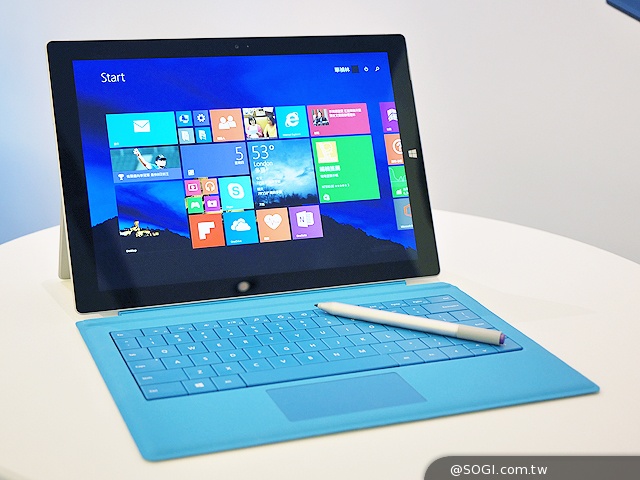 微軟Surface Pro 3預購7/31開跑 8/29上市