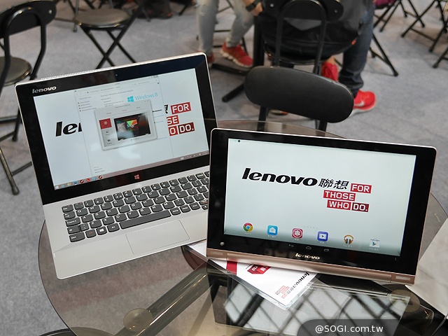 聯想Miix 2與Yoga Tablet 10 HD+應用展首賣 搶先動手玩【2014電腦應用展】