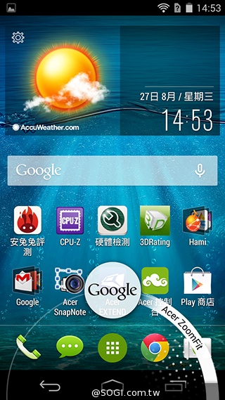 宏碁8快機Liquid X1 巨屏、八核、4G進擊登場