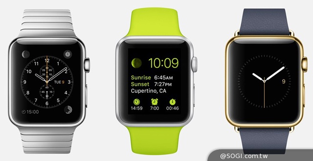 Apple Watch發表！2015初上市單機價349美元