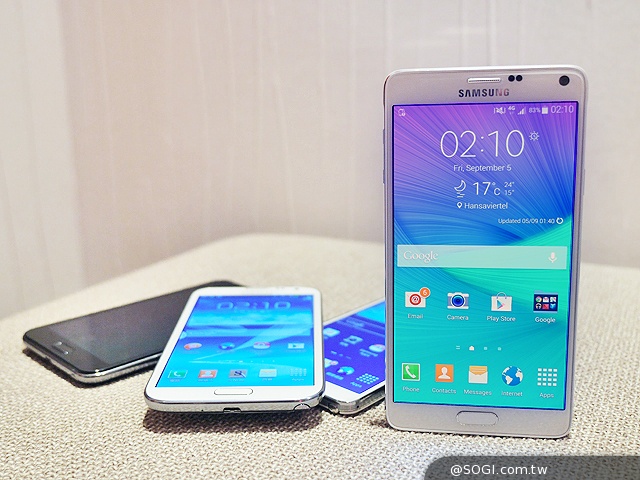 全員到齊!看三星Note 1~4代有哪些進步與改變? 全員到齊!看三星Note 1~4代有哪些進步與改變?