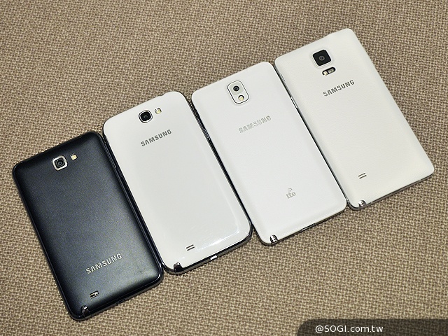 全員到齊!看三星Note 1~4代有哪些進步與改變? 全員到齊!看三星Note 1~4代有哪些進步與改變?