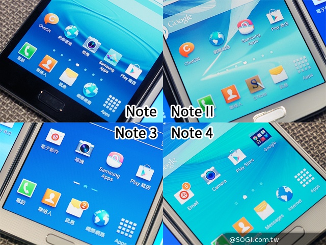 全員到齊!看三星Note 1~4代有哪些進步與改變? 全員到齊!看三星Note 1~4代有哪些進步與改變?