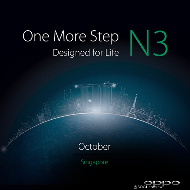 OPPO N3翻轉鏡頭手機 10月底新加坡發表
