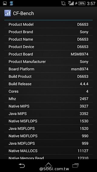 5.2吋4G防水旗艦手機Sony Z3外觀、效能實測