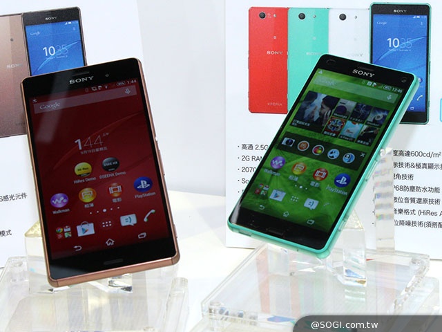 Sony Z3、Z3​ Compact雙旗艦搶先上市 首購送充電座