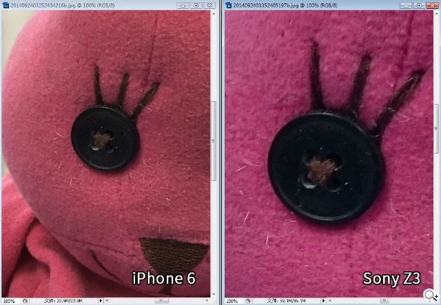 8MP對20MP相機 iPhone 6、Sony Z3拍照速比