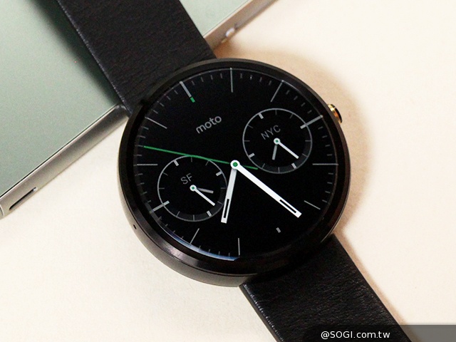 圓錶就是靚！高質感MOTO 360安卓防水智慧錶