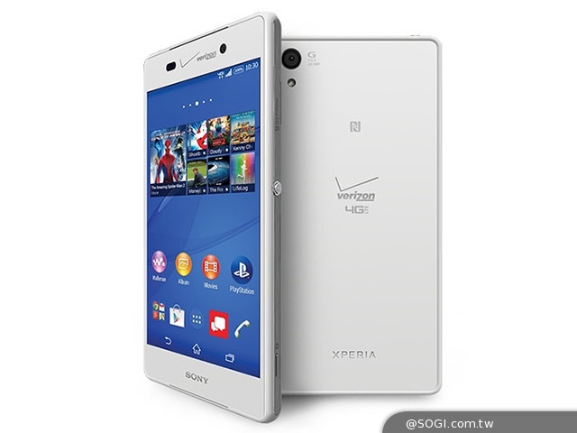Sony Z3推Verizon電信版Z3v 支援Qi無線充電 Sony Z3推Verizon電信版Z3v 支援Qi無線充電