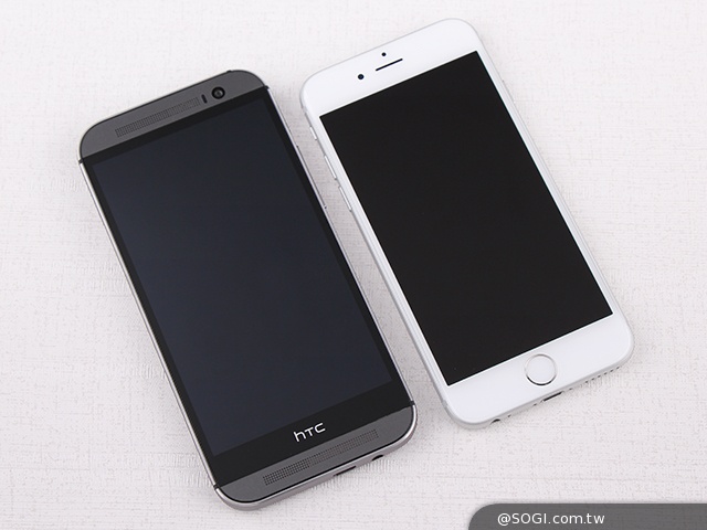 雙雄交鋒！HTC One M8、iPhone 6外型與實拍比拼