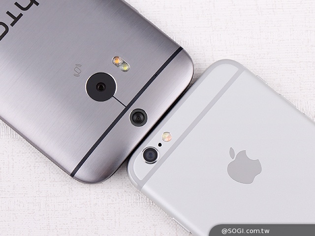 雙雄交鋒！HTC One M8、iPhone 6外型與實拍比拼