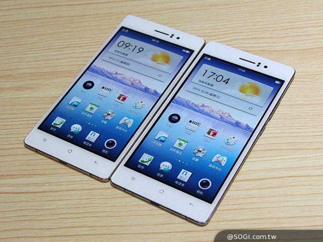 4.85mm超薄4G手機OPPO R5動手玩