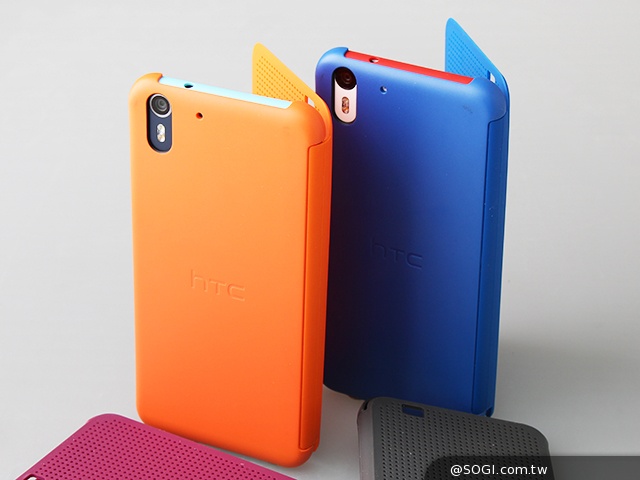 HTC Desire EYE與多彩Dot View保護殼