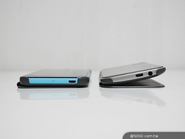 HTC Desire EYE與多彩Dot View保護殼