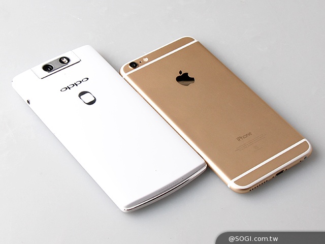 大隻佬手機iPhone6 Plus、OPPO N3外觀攝錄比拚