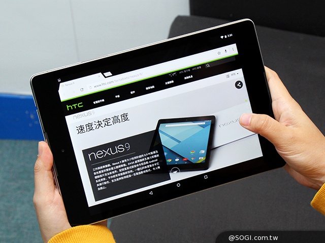 HTC操刀 Google Nexus 9外型與效能實測評析