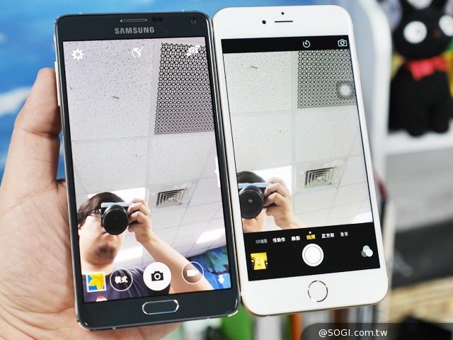 大螢幕機皇爭霸戰！三星Note 4對決iPhone 6 Plus