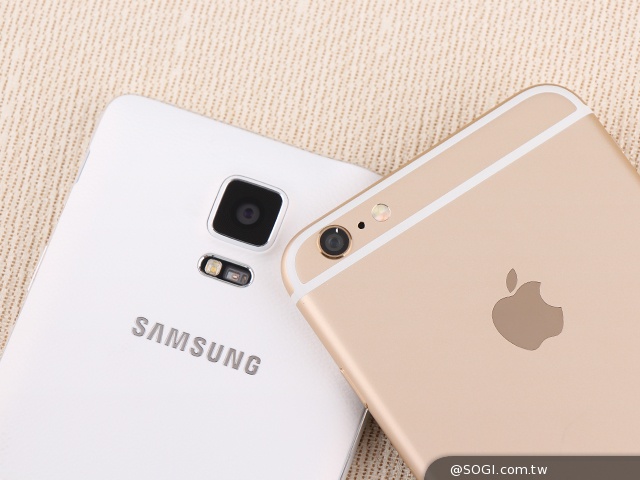 大螢幕機皇爭霸戰！三星Note 4對決iPhone 6 Plus
