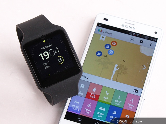 Sony SmartWatch 3智慧手錶 可搭Lifelog同步紀錄資訊