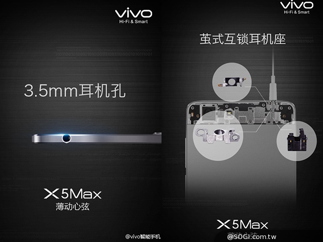 全球最薄4.75mm手機vivo X5Max發表 售2998人民幣 全球最薄4.75mm手機vivo X5Max發表 售2998人民幣