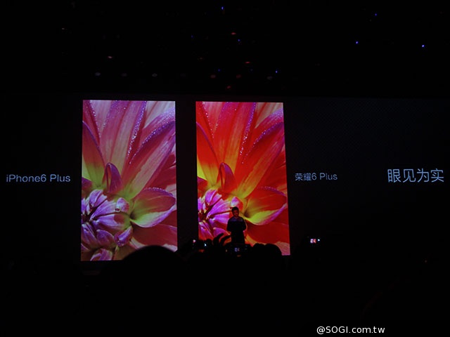 鎖定iPhone6 Plus！華為推雙眼手機榮耀6 Plus