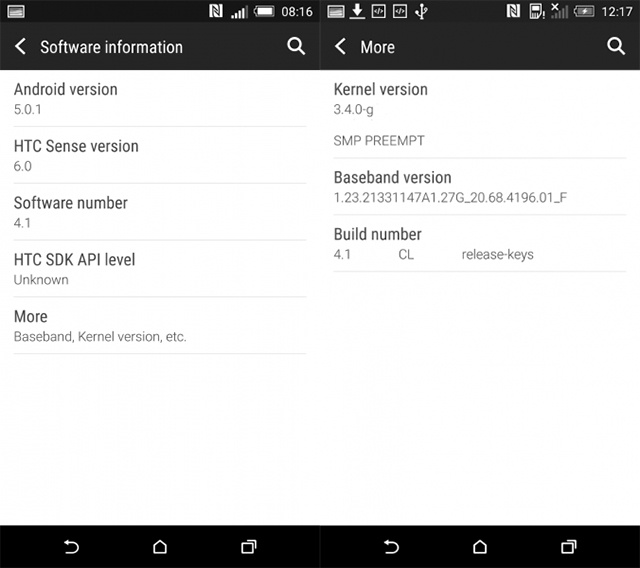 HTC M8運行Android 5.0.1影片曝光 介面小改