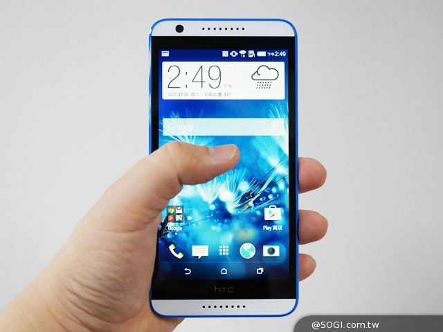 雙色拼接年輕風格 超值八核HTC Desire 820