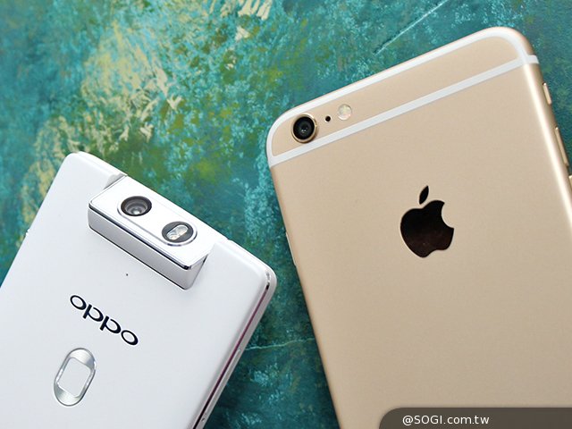 大隻佬手機iPhone6 Plus、OPPO N3外觀攝錄比拚