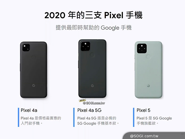 Google談pixel 5 價格考量未選擇高通s865 Sogi手機王 Google談pixel 5 價格考量未選擇高通s865 Sogi手機王