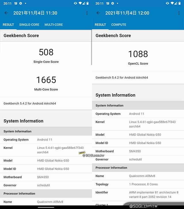 GeekBench 5.4.1