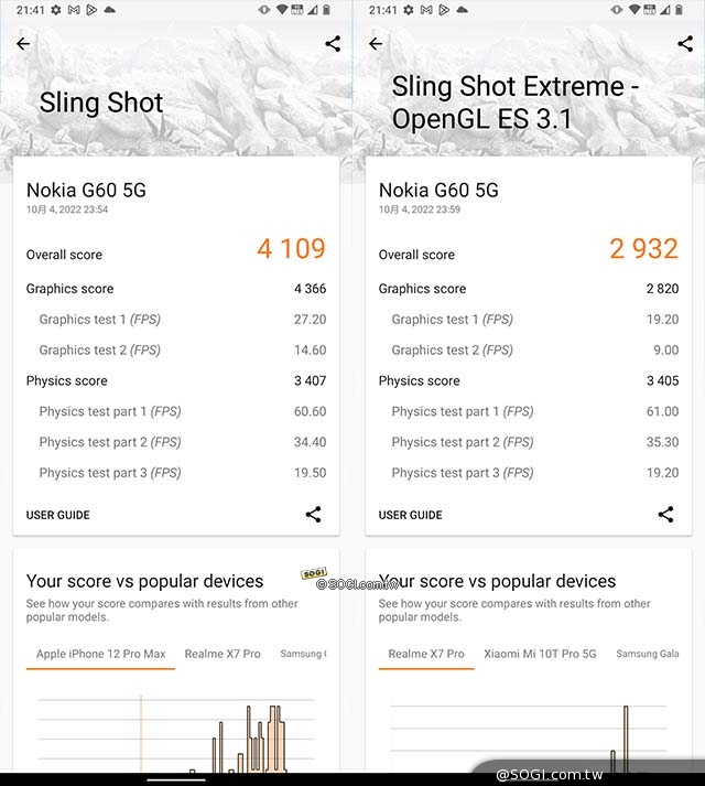 Nokia G60 5G 效能測試 - 3DMark