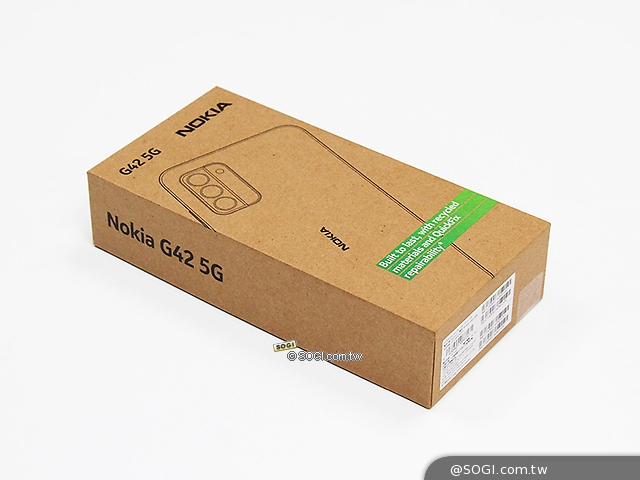 Nokia G42 5G 外觀介紹 - 手機盒裝