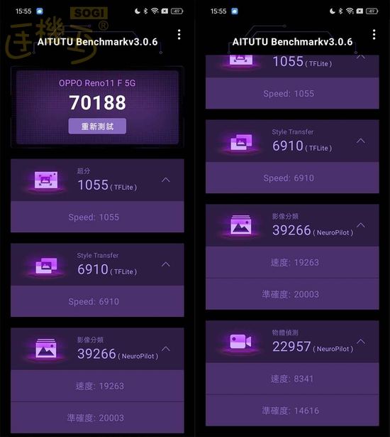 OPPO Reno11 F 5G 效能測試 - AITUTU