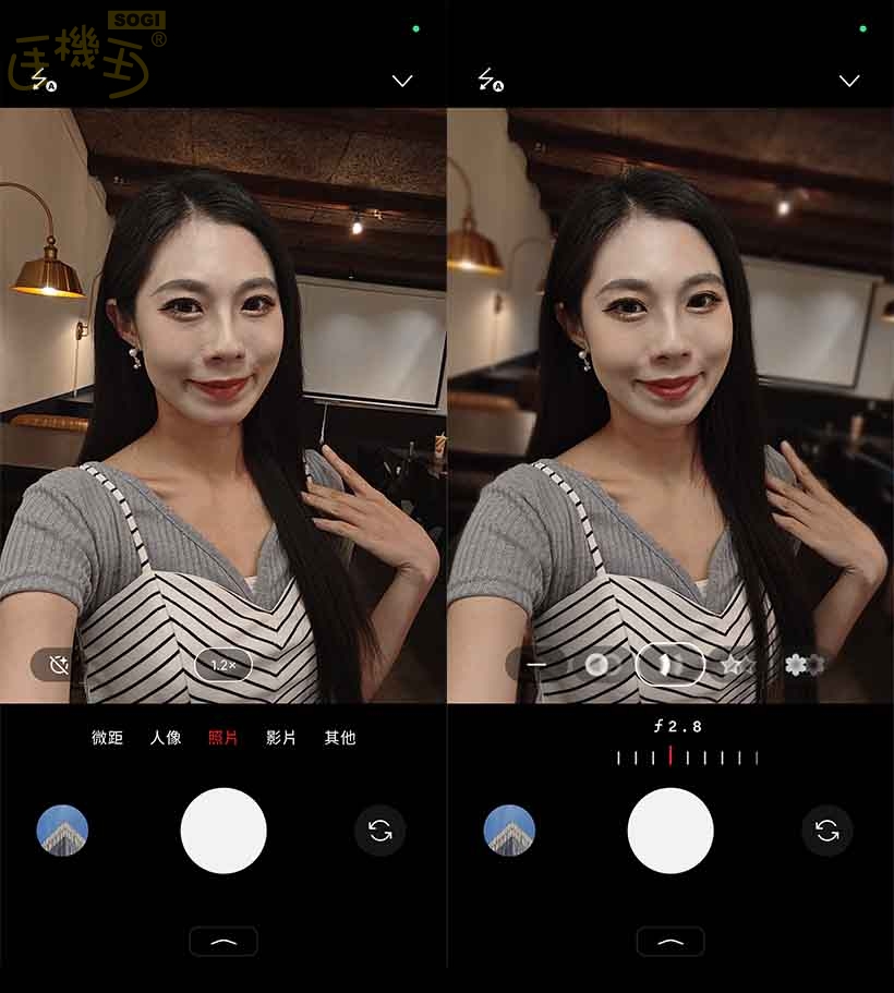 Nothing Phone (3) 攝錄體驗 - 前鏡頭 UI