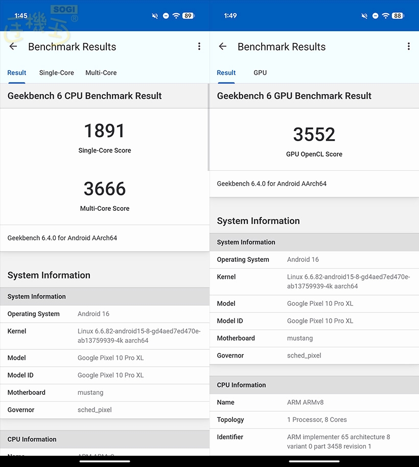 Google Pixel 10 與 Pixel 10 Pro XL 效能測試 - Pixel 10 Pro XL