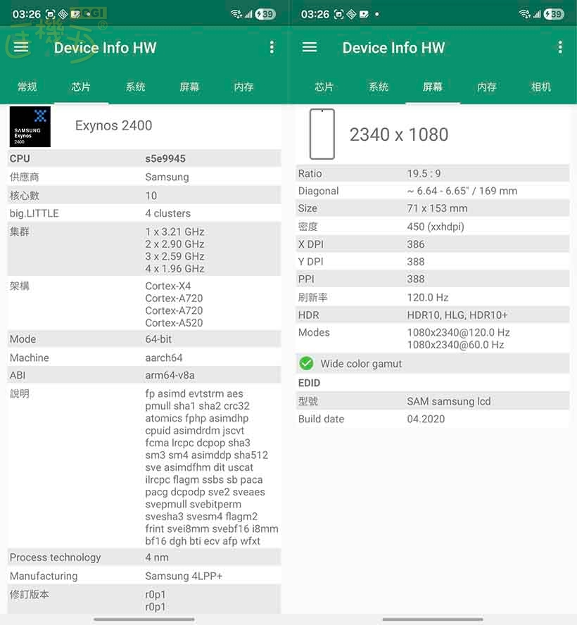 SAMSUNG Galaxy S25 FE 效能測試 - CPU / GPU