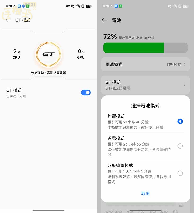 realme 15 5G 系列特色功能 - GT 模式