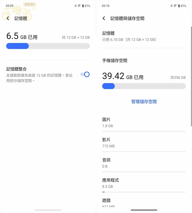 vivo V60 效能測試 - RAM / ROM